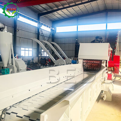 As Customer's Request Wood Chipper Machine with 2pcs Blades and Hydraulic Motor Feed Conveyor Power