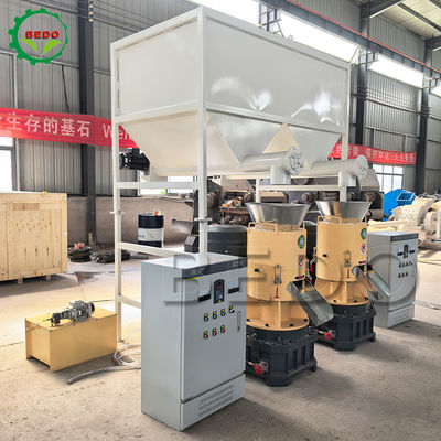 Flat Die Peanut Shell Pellet Machine 550mm Die Diameter 2076kg Weight for Production