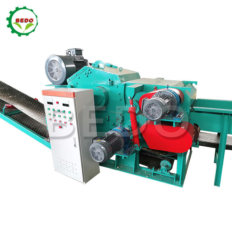 590rpm Electric Forestry Wood Chipper Shredder Machine Drum Type Wood Chopper Equipment