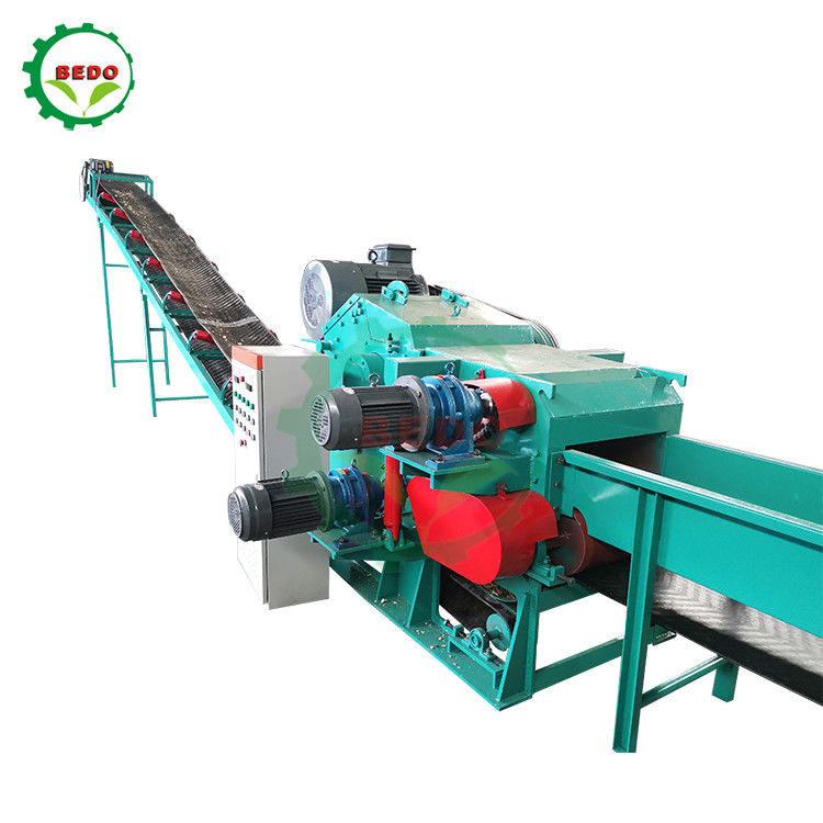 590rpm Electric Forestry Wood Chipper Shredder Machine Drum Type Wood Chopper Equipment