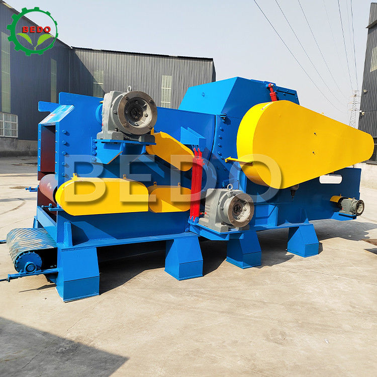 25-30tons/h 380V Forestry Wood Chipper Machine 18000kg Heavy Duty Industrial Drum Shredder