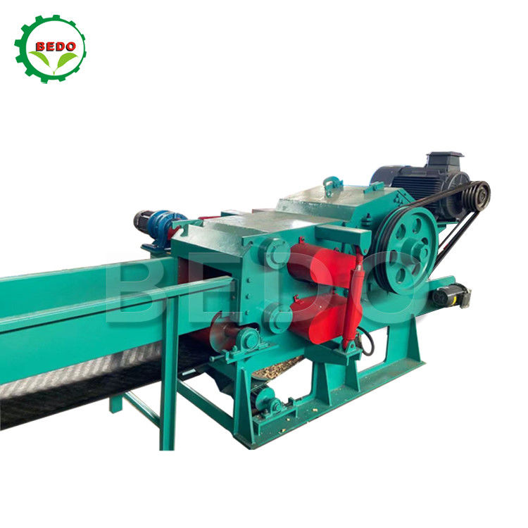 Electric 380V Bamboo Wood Chips Making Machine 8-10T/H Industrial Drum Type Chipper