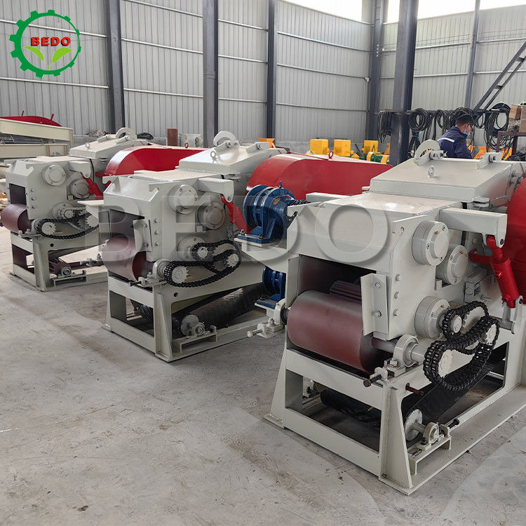 590rpm 3-5t/h Drum Type Wood Chipping Machine One Year Warranty Forestry Chipper