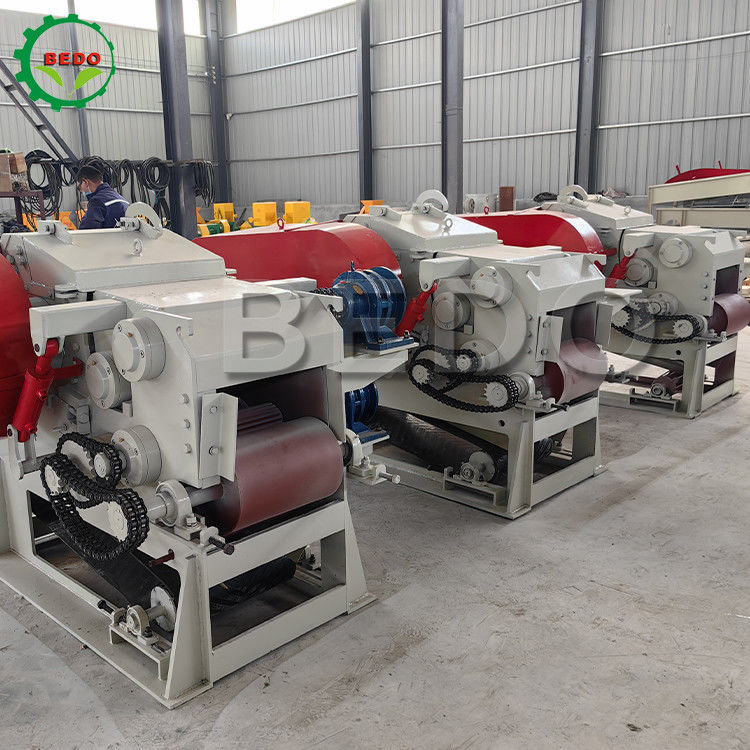590rpm 3-5t/h Drum Type Wood Chipping Machine One Year Warranty Forestry Chipper