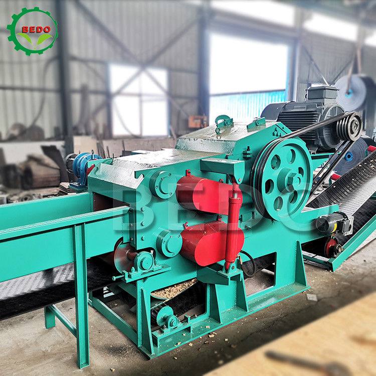 Energy Saving Electric Wood Log Tree Chipper Machine Paper Mill Industrial Drum Type Shredder