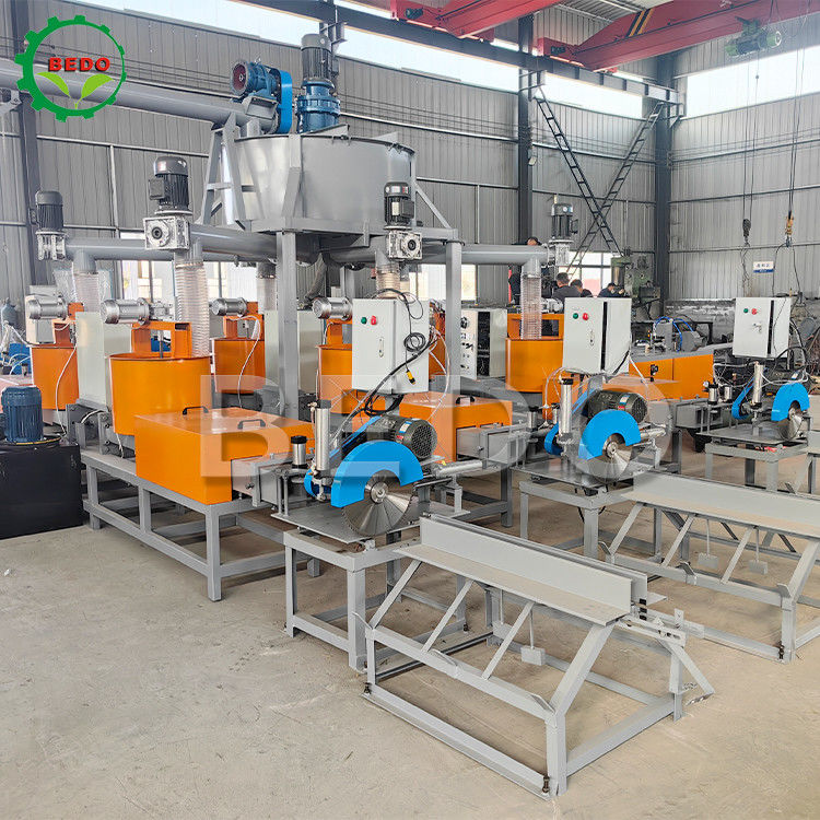 380V Wood Sawdust Block Making Machine with Continuous Work Mode and 550-600Kg/m3 Density for Efficient Pallet Block Production