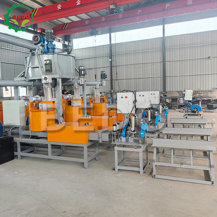 380V Wood Sawdust Block Making Machine with Continuous Work Mode and 550-600Kg/m3 Density for Efficient Pallet Block Production