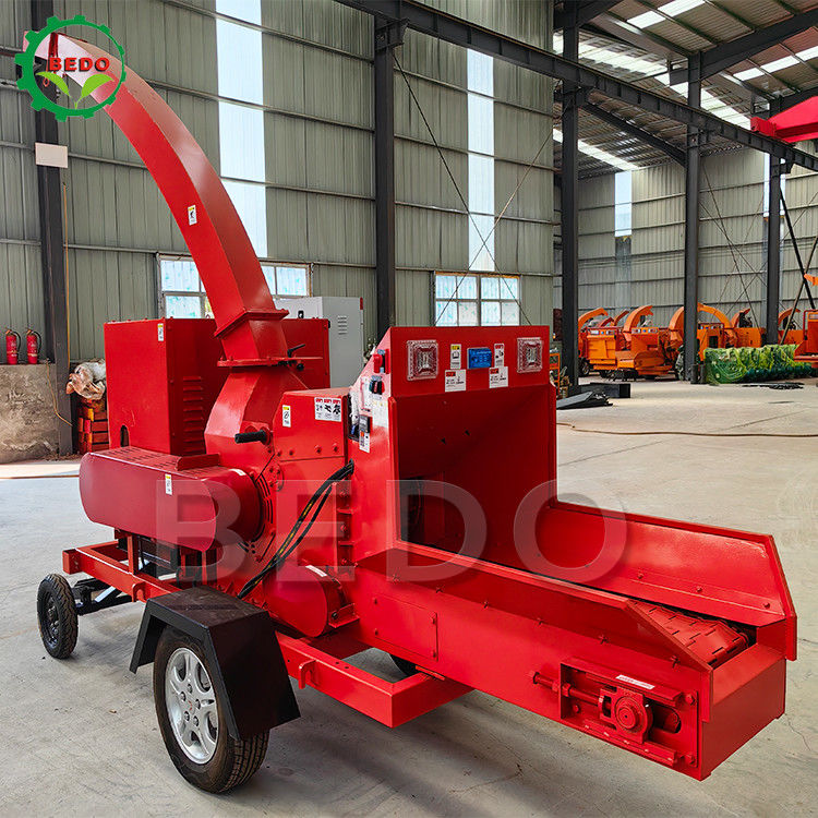 Farm Garden Wood Chipper Machine Tree Branch Waste Leaves Chipping 12 Months Warranty Equipment