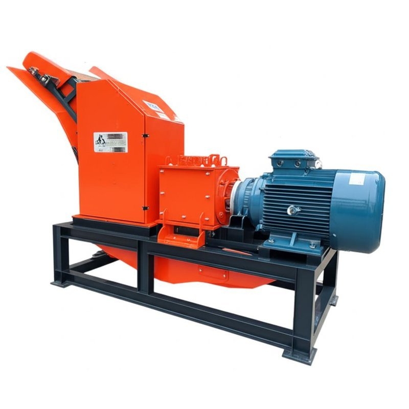Hydraulic Motor Feed Conveyor Length Wood Chipper Machine with 235HP Main Power and 700*400mm Inlet Size
