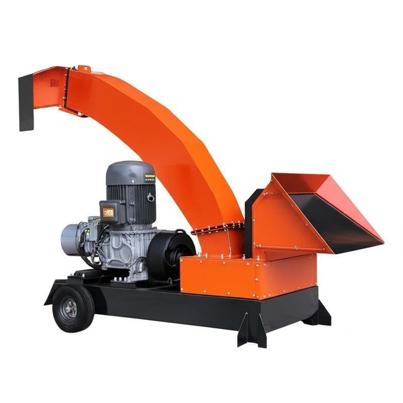 Wood Chipper Machine 235HP Main Power 700*400mm Inlet Size 2pcs Blades for Heavy-Duty Wood Chipping
