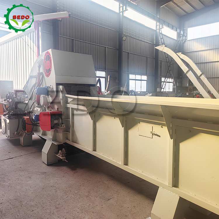 235HP Wood Chipper Machine 700x400mm Inlet 2pcs Blades Heavy Duty Wood Chipping Drum Type Industrial Shredder