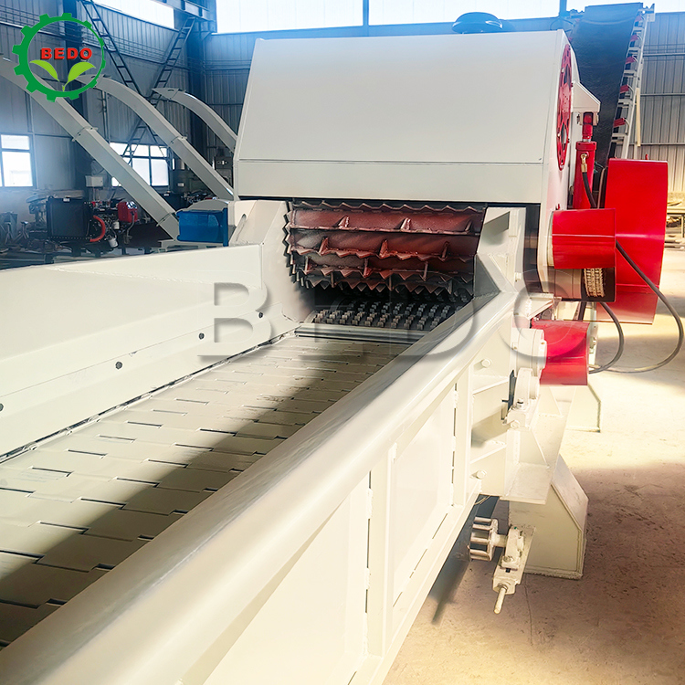 235HP Wood Chipper Machine 700x400mm Inlet 2pcs Blades Heavy Duty Wood Chipping Drum Type Industrial Shredder