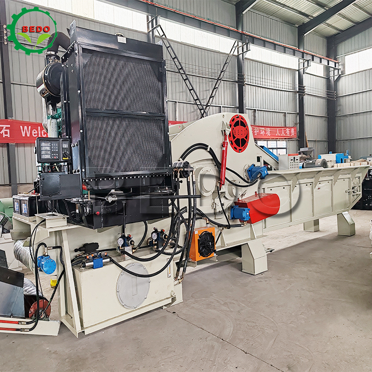 2pcs Disc Customizable Wood Chipper Machine Chipping Industrial Forestry Drum Type Shredder Equipment