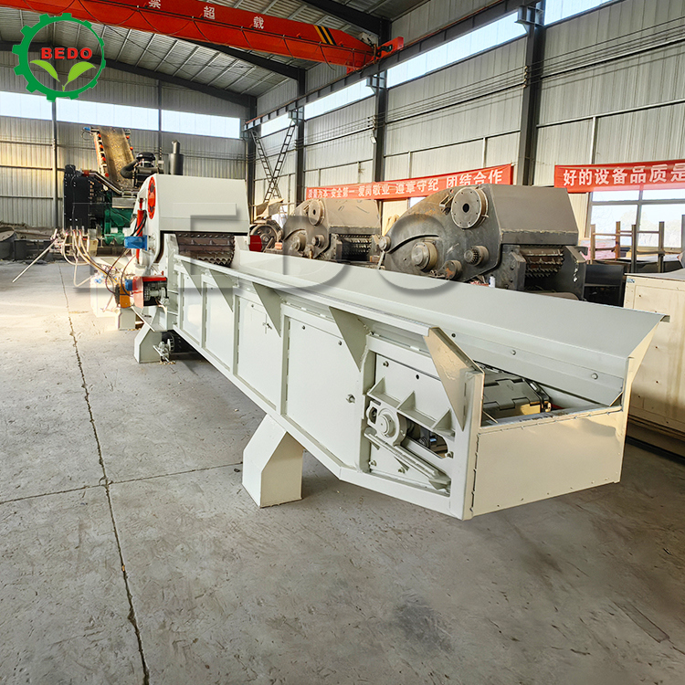 2pcs Disc Customizable Wood Chipper Machine Chipping Industrial Forestry Drum Type Shredder Equipment
