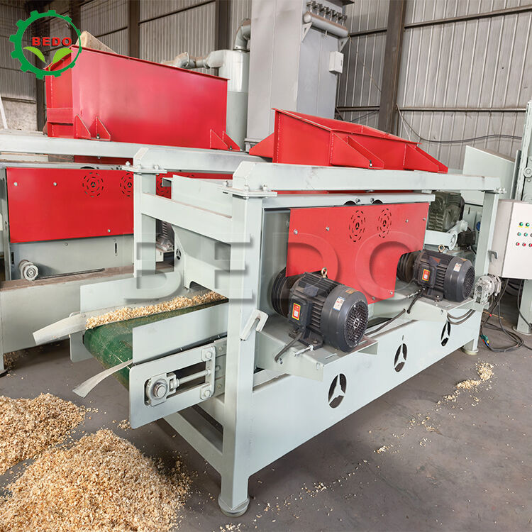 Carbon Steel Wood Shavings Machine 1-2mm Uniform Shavings Automatic Wood Waste Recycling Equipment