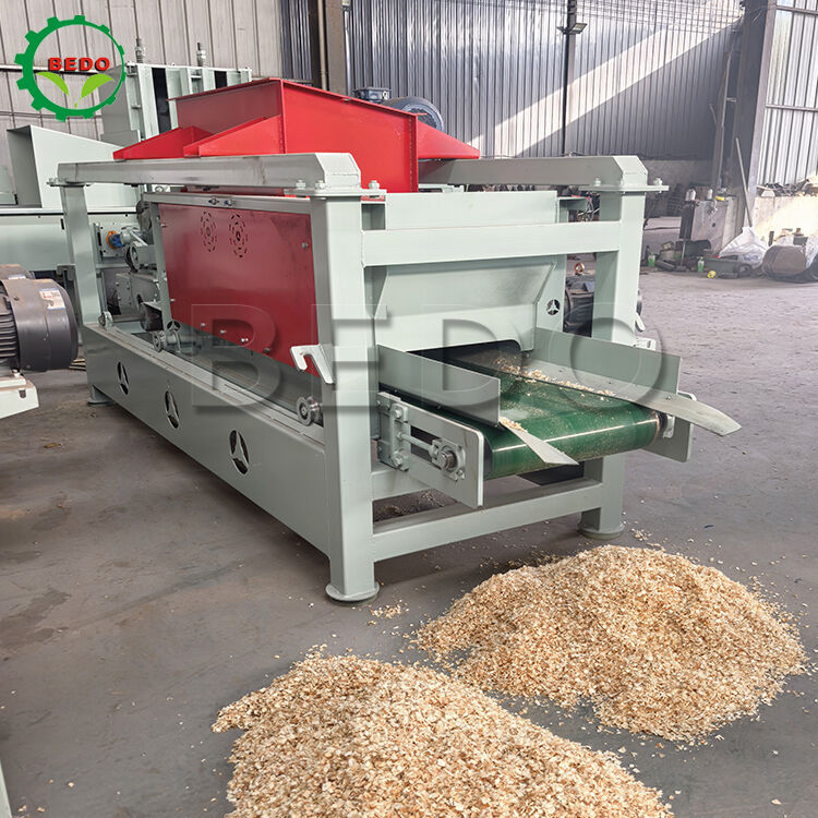 Automatic Wood Shavings Machine 200pcs Alloy Steel Blades 1-2mm Thickness Animal Bedding Equipment