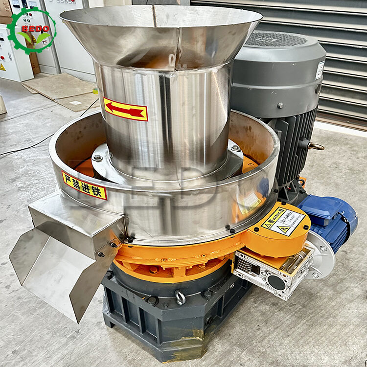 High-Efficiency Wood Pellet Machine with Stainless Steel Die and 500kg/h Capacity for Biomass Pellet Production