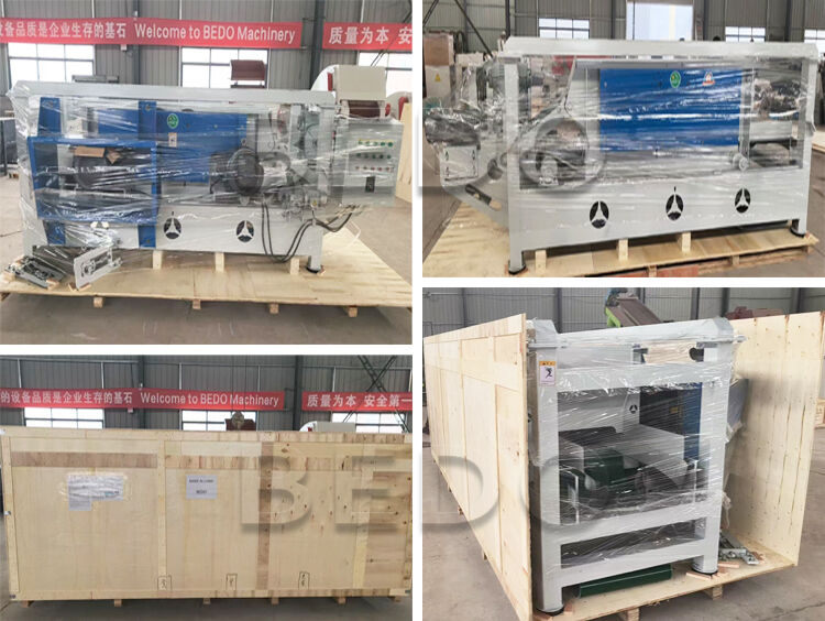 125mm Roller Diameter Wood Shavings Machine with Carbon Steel Main Body and 7.5kw Dual Main Shaft Power