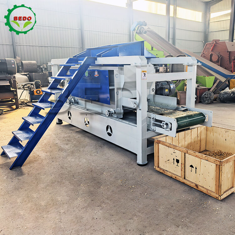 125mm Roller Wood Shavings Machine 4kw Running Power Custom Output Size Multi-Wood Processing Equipment