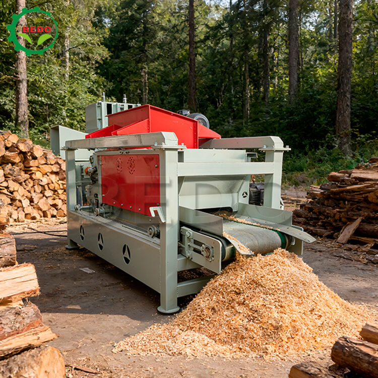 4kw Running Power Wood Shavings Machine 400kg/h Capacity Steel Frame Durable Wood Processing Equipment