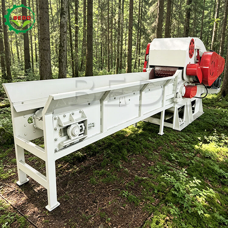 High Moisture Bamboo Wood Chipper Machine 90KW Hydraulic Feed for Indonesia Bamboo Processing and Biomass Production