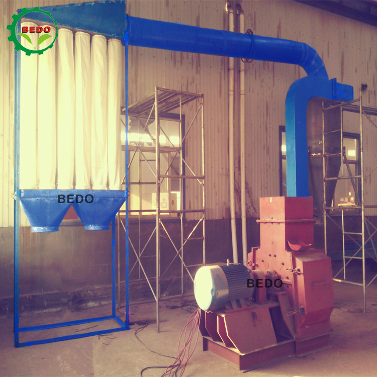 Dust Block Machine 22KW 380V Alloy Steel Wood Sawdust Making Machine Dust Removal System