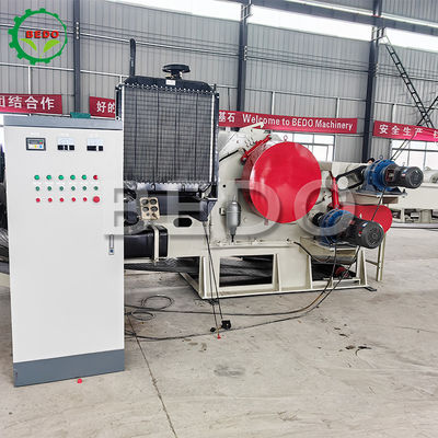 Heavy Duty 110KW Waste Tree Branch Drum Wood Chipper Machine Industrial Type Shredder