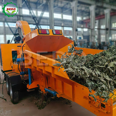 Self Feeding Garden Wood Chipper Machine Waste Leaves Tree Branch Shredder Heavy Duty Equipment