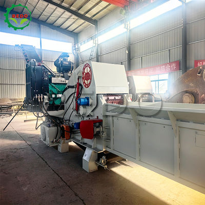 12-15t/h High Capacity Biomass CE Certified Wood Chipper Machine Industrial Drum Type Shredder Equipment