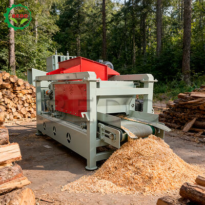 4kw Running Power Wood Shavings Machine 400kg/h Capacity Steel Frame Durable Wood Processing Equipment