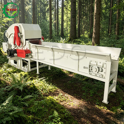 Coconut Husk Biomass Shredder Machine 75KW Electric for Indonesia Coir Fiber and Growing Media Production